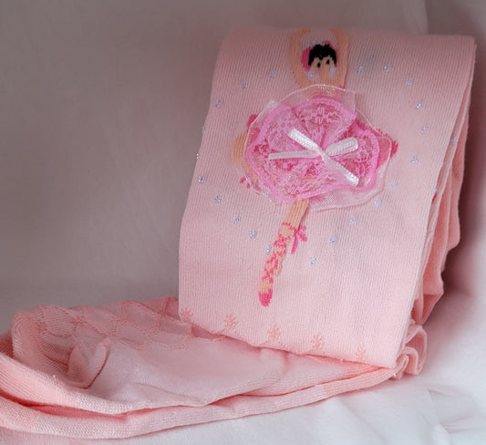 roze maillot met ballerina